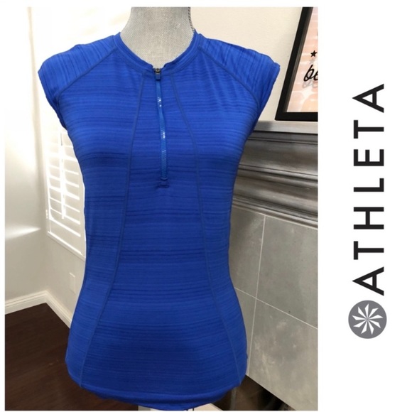 Athleta Cap Sleeve Pacífica Top. LARGE - Picture 2 of 6